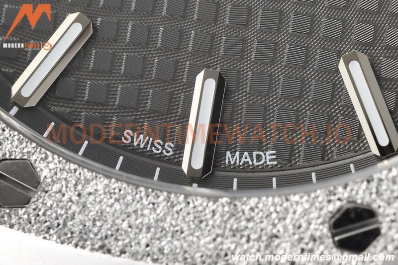 Audemars Piguet - Royal Oak 15500 41mm SS/SS Frosted Grey/Stk APSF V3 A4302 Mod