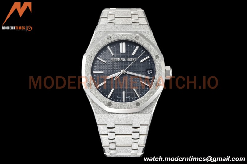 Audemars Piguet - Royal Oak 15510 41mm SS/SS Frosted Blue/Stk APSF A4302 Mod