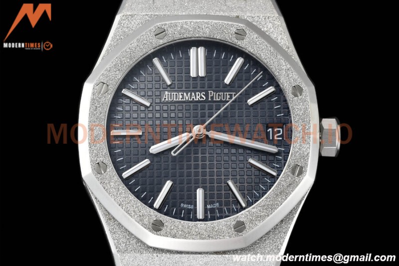 Audemars Piguet - Royal Oak 15510 41mm SS/SS Frosted Blue/Stk APSF A4302 Mod