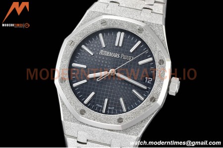 Audemars Piguet - Royal Oak 15510 41mm SS/SS Frosted Blue/Stk APSF A4302 Mod