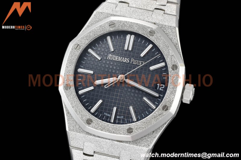 Audemars Piguet - Royal Oak 15510 41mm SS/SS Frosted Blue/Stk APSF A4302 Mod