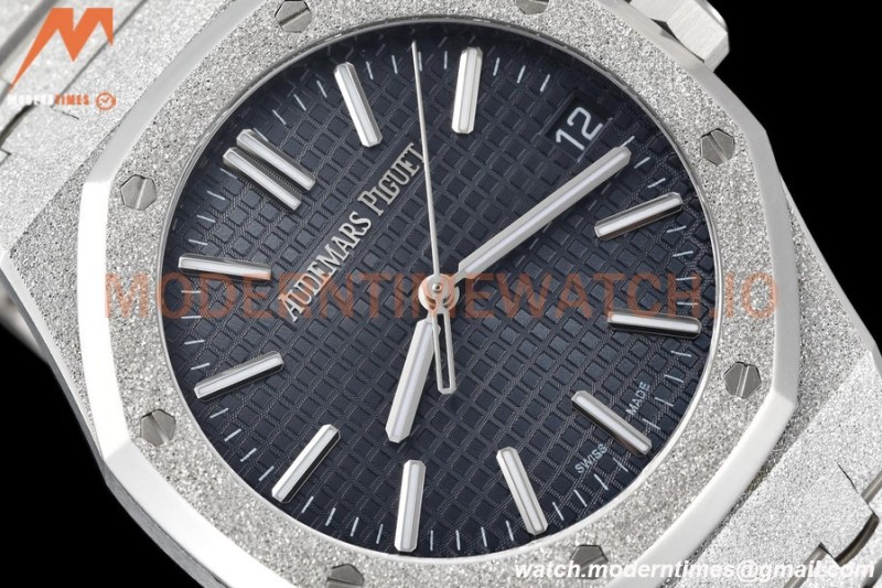 Audemars Piguet - Royal Oak 15510 41mm SS/SS Frosted Blue/Stk APSF A4302 Mod