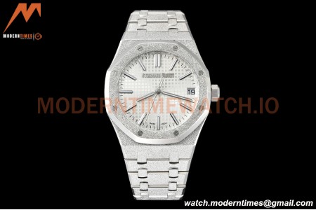 Audemars Piguet - Royal Oak 15510 41mm SS/SS Frosted Wht/Stk APSF A4302 Mod