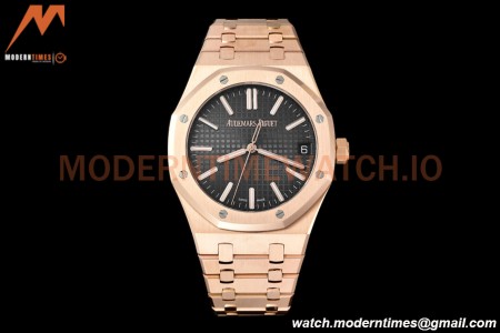 Audemars Piguet - Royal Oak 15510 50th Anniversary 41mm RG/RG Blk/Stk APSF A4302 Mod