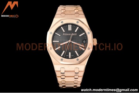 Audemars Piguet - Royal Oak 15510 50th Anniversary 41mm RG/RG Blk/Stk APSF A4302 Mod