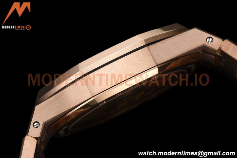 Audemars Piguet - Royal Oak 15510 50th Anniversary 41mm RG/RG Blk/Stk APSF A4302 Mod