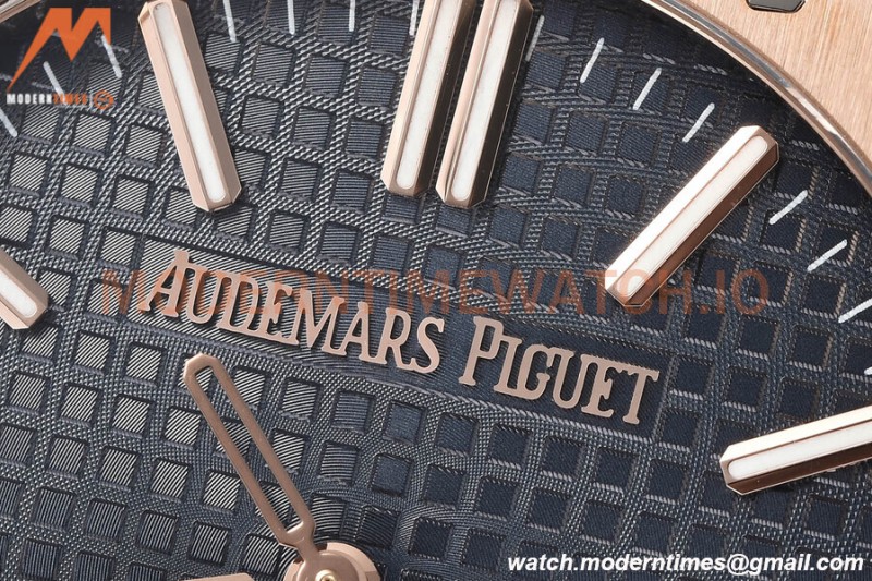 Audemars Piguet - Royal Oak 15510 50th Anniversary 41mm RG/LE Blue/Stk APSF A4302 Mod