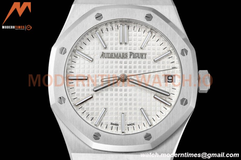 Audemars Piguet - Royal Oak 15510 41mm SS/SS Wht/Stk APSF A4302 Mod