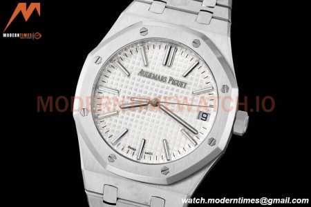 Audemars Piguet - Royal Oak 15510 41mm SS/SS Wht/Stk APSF A4302 Mod