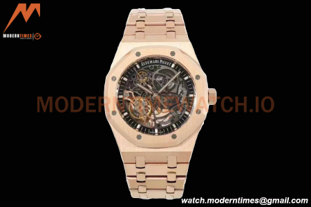 Audemars Piguet - Royal Oak 15407OR 41mm Openworked RG/RG Skeleton THB V2 SA3132