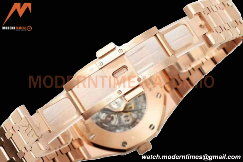 Audemars Piguet - Royal Oak 15407OR 41mm Openworked RG/RG Skeleton THB V2 SA3132