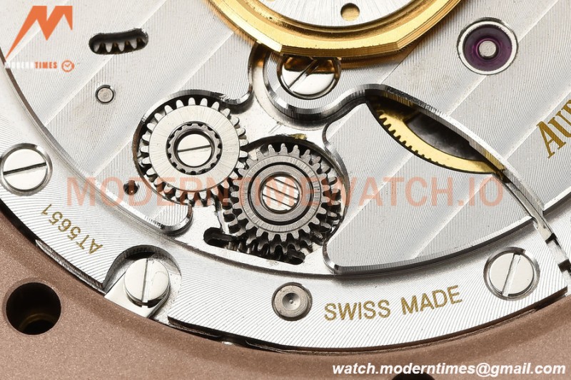 Audemars Piguet - Royal Oak 15500 41mm RG/LE Blk/Stk APSF V3 A4302 Mod
