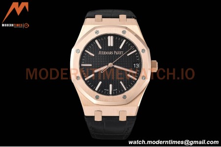 Audemars Piguet - Royal Oak 15510 50th Anniversary 41mm RG/LE Blk/Stk APSF A4302 Mod