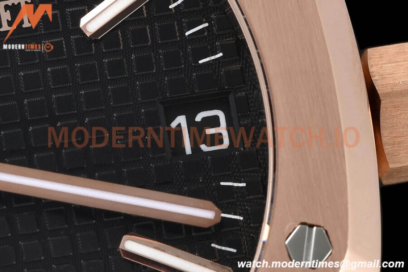 Audemars Piguet - Royal Oak 15510 50th Anniversary 41mm RG/LE Blk/Stk APSF A4302 Mod