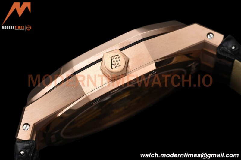 Audemars Piguet - Royal Oak 15510 50th Anniversary 41mm RG/LE Blk/Stk APSF A4302 Mod