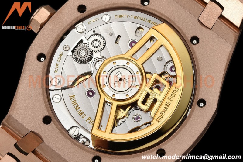 Audemars Piguet - Royal Oak 15510 50th Anniversary 41mm RG/RG Blue/Stk APSF A4302 Mod