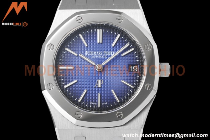 Audemars Piguet - Royal Oak 15202IP 39mm Jumbo Extra Thin SS/SS Smoke Blue ZF A2121