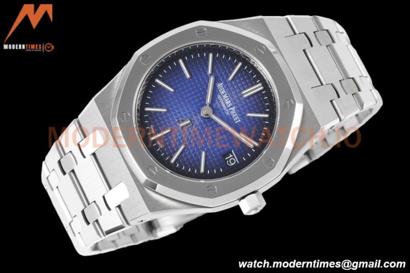Audemars Piguet - Royal Oak 15202IP 39mm Jumbo Extra Thin SS/SS Smoke Blue ZF A2121