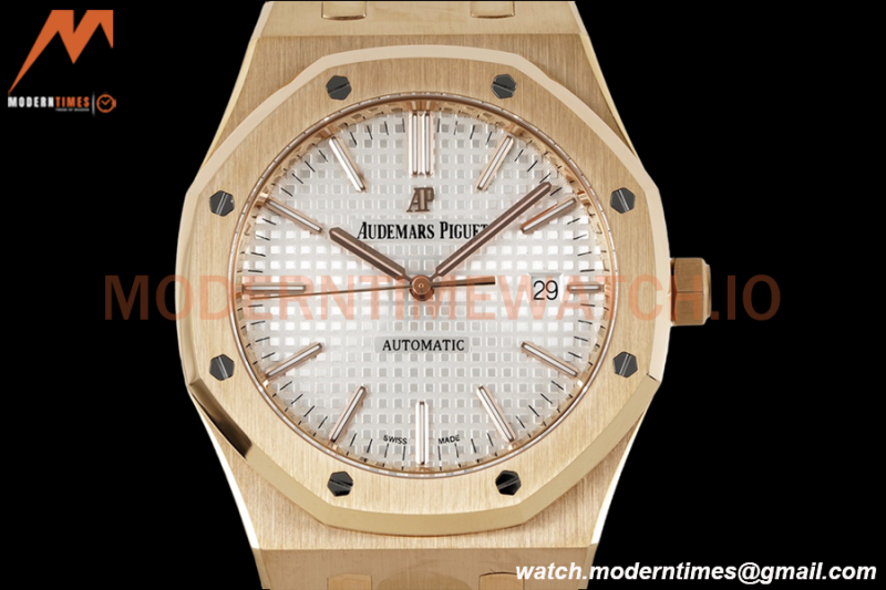 Audemars Piguet - Royal Oak 15400OR RG/RG White ZF V2 A3120
