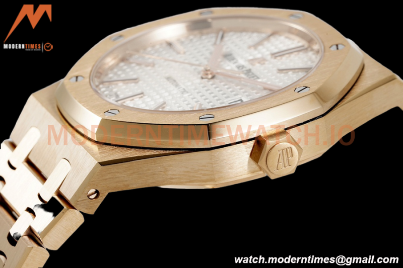 Audemars Piguet - Royal Oak 15400OR RG/RG White ZF V2 A3120