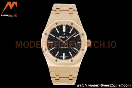 Audemars Piguet - Royal Oak 15400OR RG/RG Black ZF V2 A3120