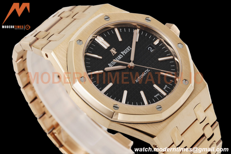 Audemars Piguet - Royal Oak 15400OR RG/RG Black ZF V2 A3120