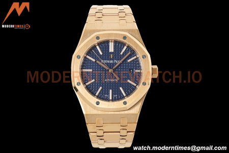 Audemars Piguet - Royal Oak 15400OR RG/RG Blue ZF V2 A3120