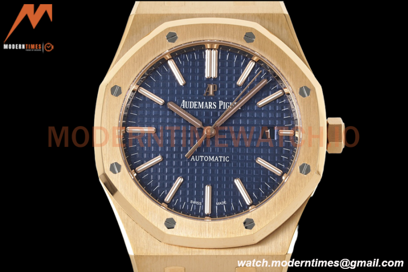 Audemars Piguet - Royal Oak 15400OR RG/RG Blue ZF V2 A3120