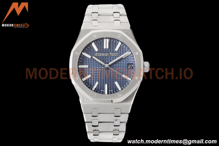 Audemars Piguet - Royal Oak 15510 50th Anniversary 41mm SS/SS Blue/Stk ZF A4302 Mod