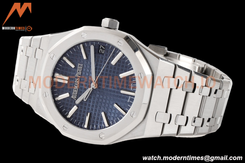 Audemars Piguet - Royal Oak 15510 50th Anniversary 41mm SS/SS Blue/Stk ZF A4302 Mod
