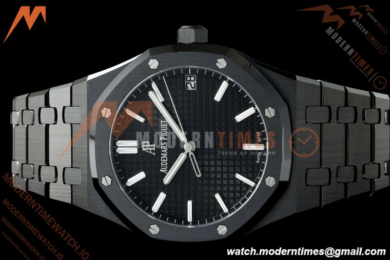 Audemars Piguet - Royal Oak 15500ST 41mm Black Ceramic Black Dial APSF A4302 Mod