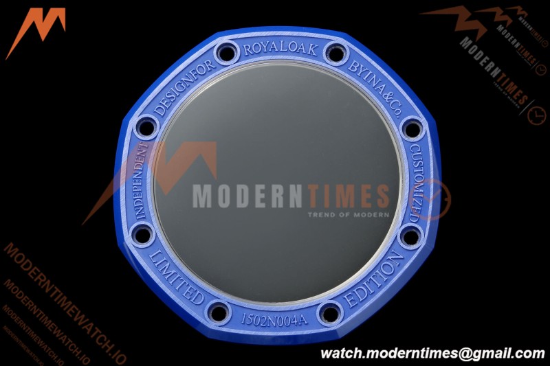 Audemars Piguet - Royal Oak 15500ST 41mm Blue Ceramic Black Dial APSF A4302 Mod