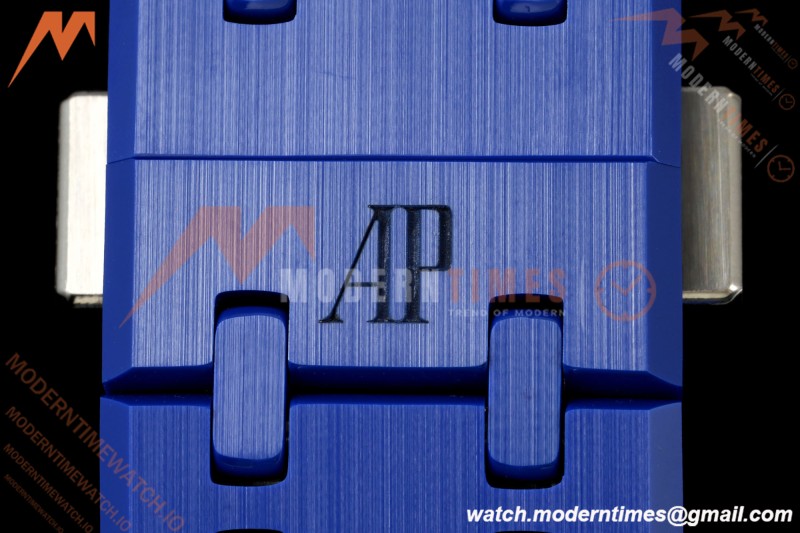 Audemars Piguet - Royal Oak 15500ST 41mm Blue Ceramic Black Dial APSF A4302 Mod