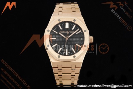 Audemars Piguet - Royal Oak 41mm 15510OR RG/RG Blk/Stk RSF A4302 Mod | 오데마 피게 - 로얄 오크 41mm 15510OR RG/RG 블랙/스틸 RSF A4302 모드