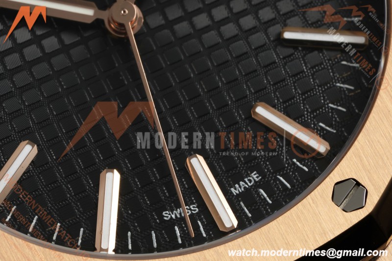 Audemars Piguet - Royal Oak 41mm 15510OR RG/RG Blk/Stk RSF A4302 Mod