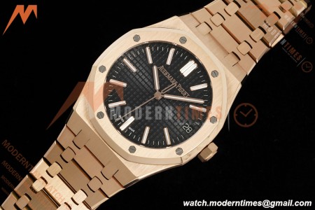 Audemars Piguet - Royal Oak 41mm 15510OR RG/RG Blk/Stk RSF A4302 Mod