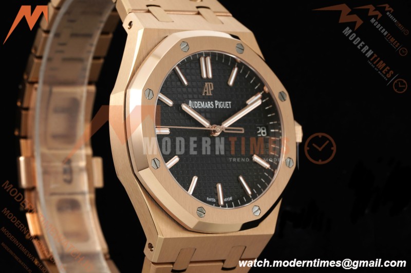 Audemars Piguet - Royal Oak 41mm 15500OR RG/RG Blk/Stk RSF A4302 Mod