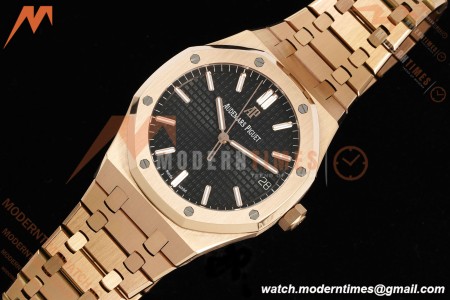 Audemars Piguet - Royal Oak 41mm 15500OR RG/RG Blk/Stk RSF A4302 Mod