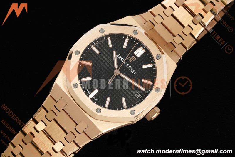 Audemars Piguet - Royal Oak 41mm 15500OR RG/RG Blk/Stk RSF A4302 Mod
