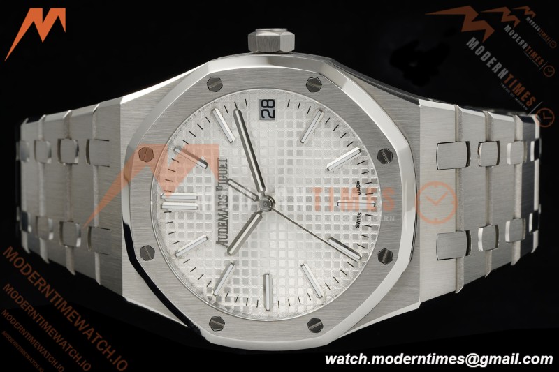 Audemars Piguet - Royal Oak 41mm 15510ST SS/SS Wht/Stk RSF A4302 Mod | 오데마 피게 - 로얄 오크 41mm 15510ST SS/SS 화이트/스틸 RSF A4302 모드