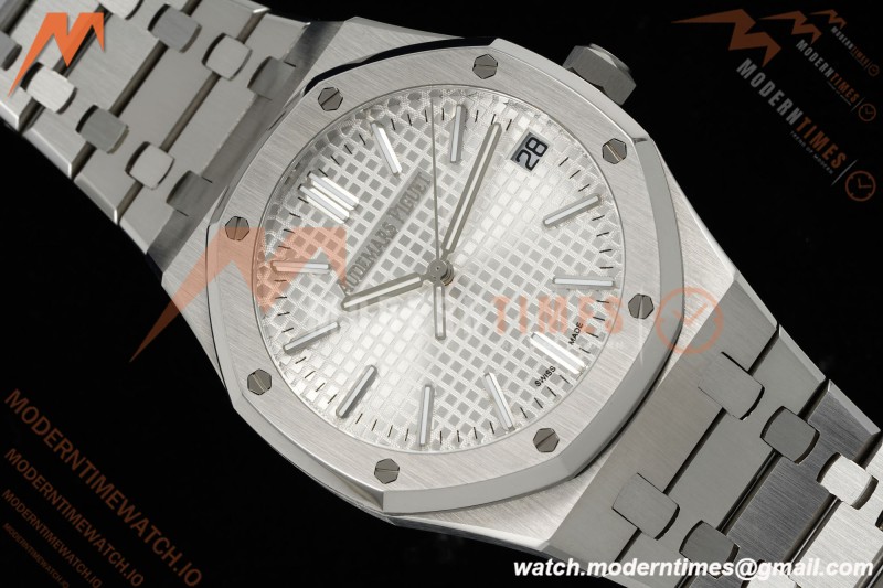 Audemars Piguet - Royal Oak 41mm 15510ST SS/SS Wht/Stk RSF A4302 Mod | 오데마 피게 - 로얄 오크 41mm 15510ST SS/SS 화이트/스틸 RSF A4302 모드