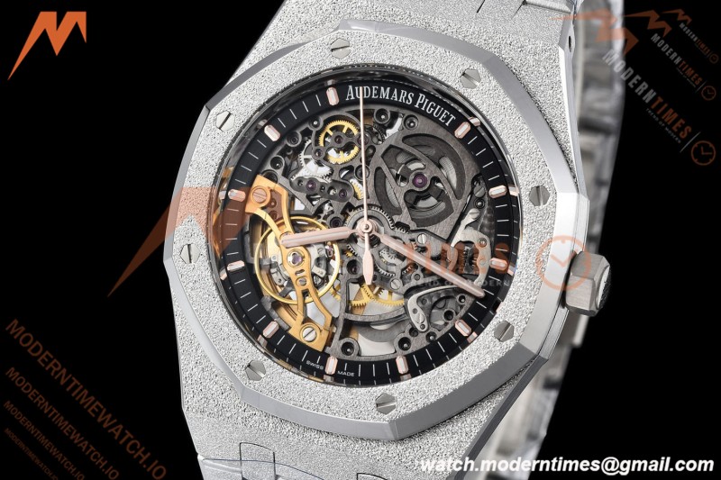 Audemars Piguet - Royal Oak 15407BC 41mm Openworked Frosted SS/SS Skeleton THB V2 SA3132 | 오데마 피게 - 로얄 오크 15407BC 41mm 오픈워크 프로스티드 SS/SS 스켈레톤 THB V2 SA3132