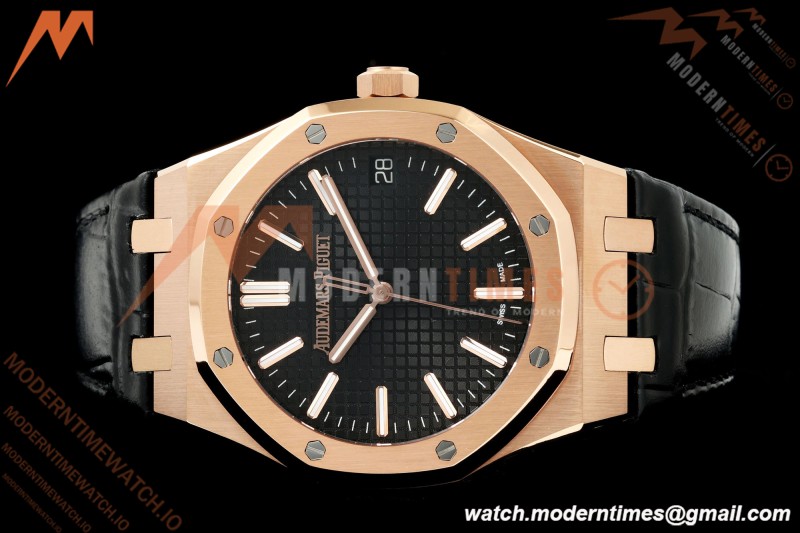 Audemars Piguet - Royal Oak 15510OR 41mm RG/LE Blk/Stk RSF SA4302 Mod