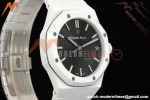 Audemars Piguet - Royal Oak 15500ST 41mm White Ceramic Black Dial APSF A4302 Mod