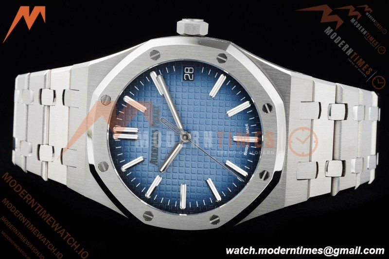 Audemars Piguet - Royal Oak 41mm 15510BC SS/SS Smoke Blue TWSF A4302 Mod