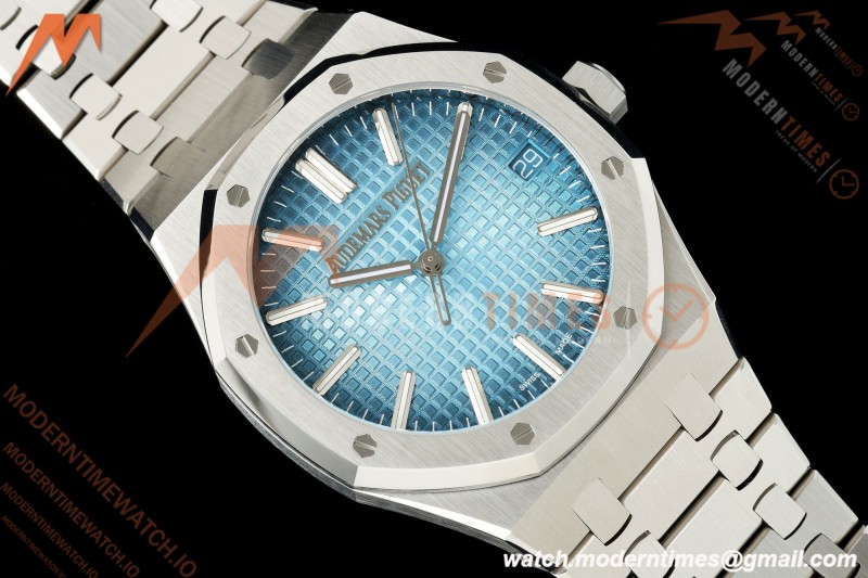 Audemars Piguet - Royal Oak 41mm 15510BC SS/SS Smoke Blue ZF SA4302 Mod