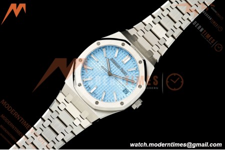 Audemars Piguet - Royal Oak 37mm 15550ST SS/SS Smoke Blue ZF SA4302 Mod