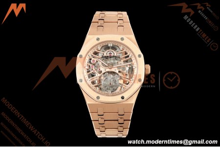 Audemars Piguet - Royal Oak 41mm 26735SG RG/RG Skeleton Dial APPF Tourbillon | 오데마피게 - 로얄오크 41mm 26735SG RG/RG Skeleton 다이얼 APPF Tourbillon