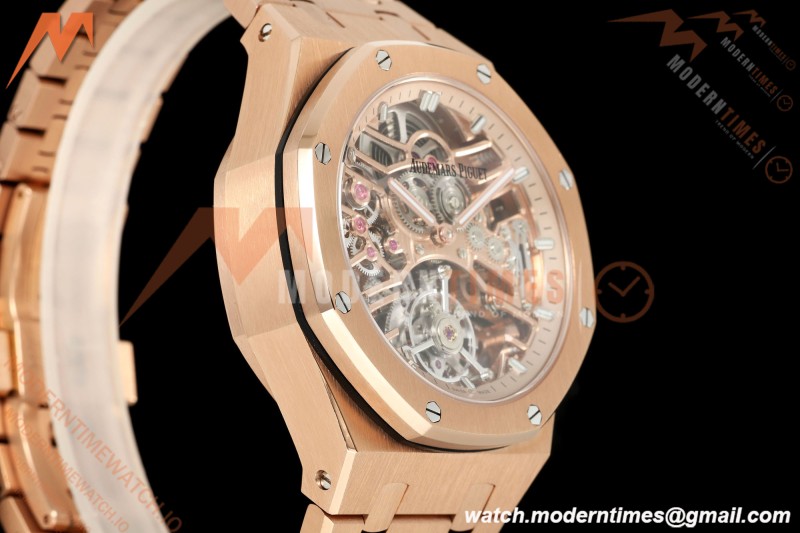 Audemars Piguet - Royal Oak 41mm 26735SG RG/RG Skeleton Dial APPF Tourbillon
