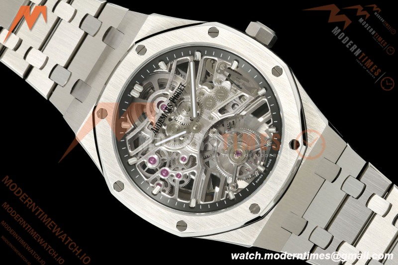 Audemars Piguet - Royal Oak 41mm 26735ST SS/SS Skeleton Dial APPF Tourbillon | 오데마 피게 - 로얄 오크 41mm 26735ST SS/SS 스켈레톤 다이얼 APPF 투르비용